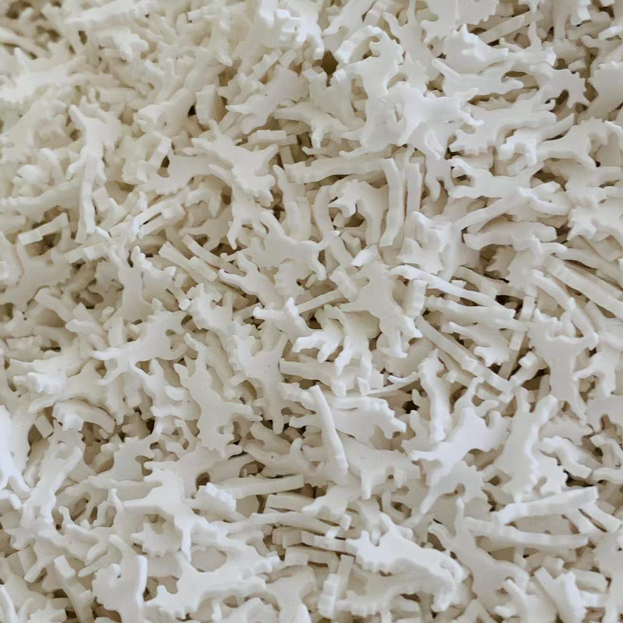 Tranches de licorne en argile polymère, , 500g, joli filet de cheval pour décoration Mobile, accessoires artisanaux DIY: white