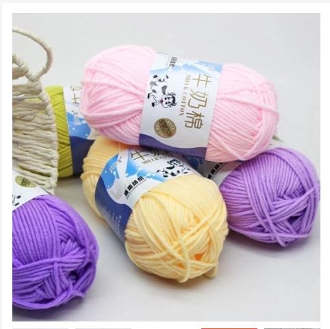 Retail 25g/ball Colorful Combed Soft Baby Milk Cotton Yarn Fiber Velvet Yarn Hand Knitting Wool Crochet Yarn DIY Sweater