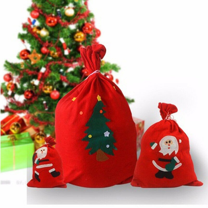 Meihuida god jul julenisse sekk gaver poseholdere juletre godteposer julefest stueinnredning