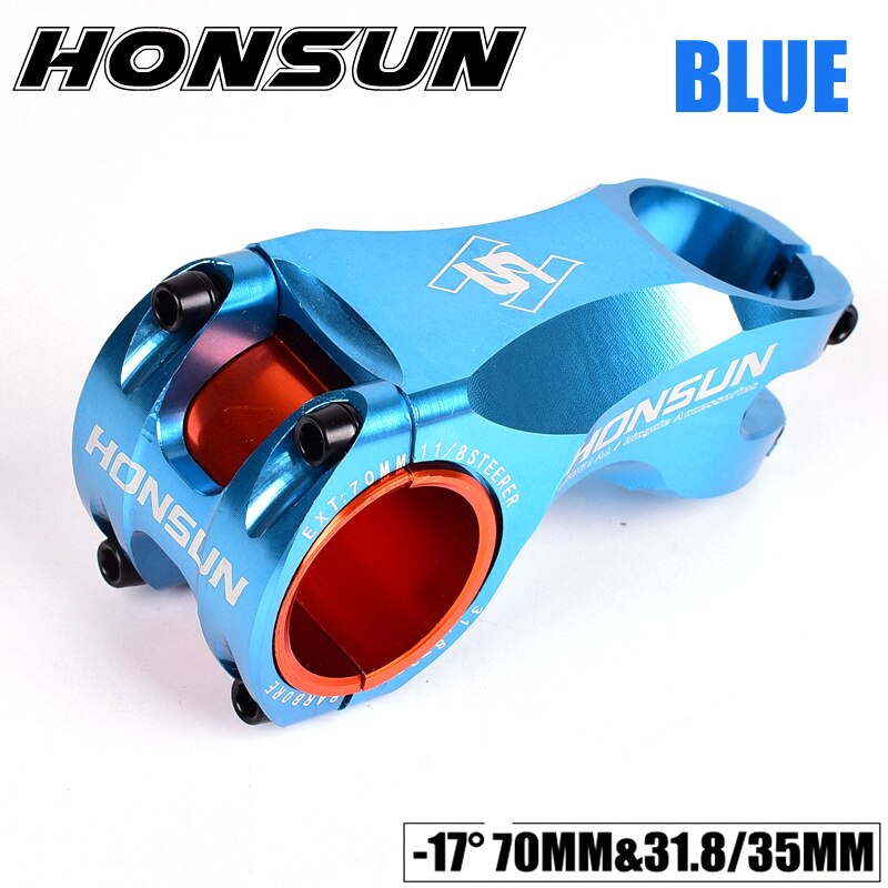 Fahrrad Stengel 31,8-35mm 70mm HONSUN CNC Ultraleicht MTB Rennrad Vorbau 17 Grad Aolly XC MTB lenker Vorbau Fahrrad Zubehör: 03