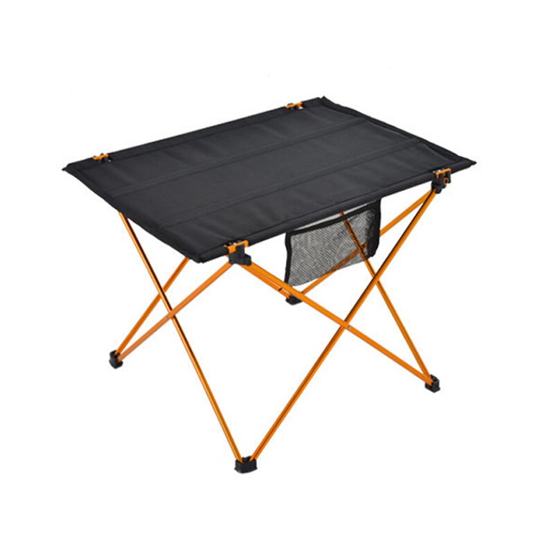 Bærbart foldebord aluminiumslegering ultralet skrivebord til camping udendørs møbler picnic strandbord sammenfoldelige rejseborde: Orange