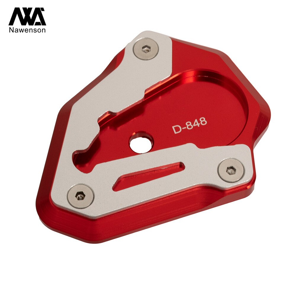 Plaque de Support de coussinet d'extension de béquille d'agrandisseur de pied en aluminium de CNC de moto pour Ducati 848 1098 1198