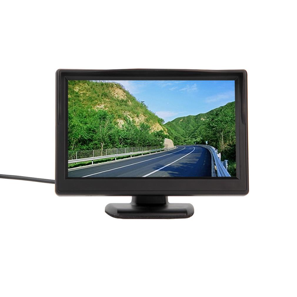 HD 800*480 Auto TFT LCD Monitor 5 inch Auto monitor Elektronische Screen 2ch Video met Auto Achteruitkijk Camera 'S apparatuur Nachtzicht