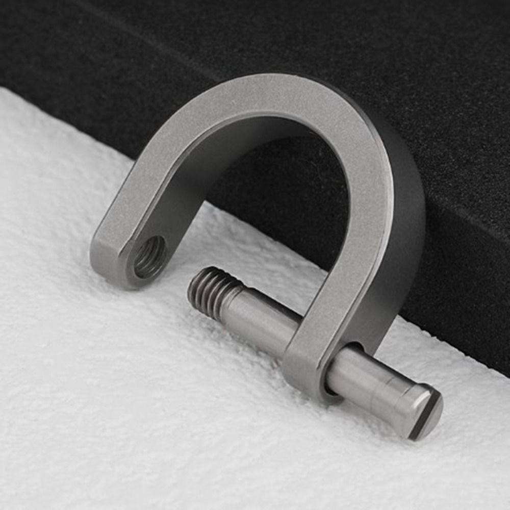 Titanium Alloy D Bow Staples Buckles Shackle Key Ring Keychain Hook Outdoor Bracelet Buckle Horseshoes Carabiner