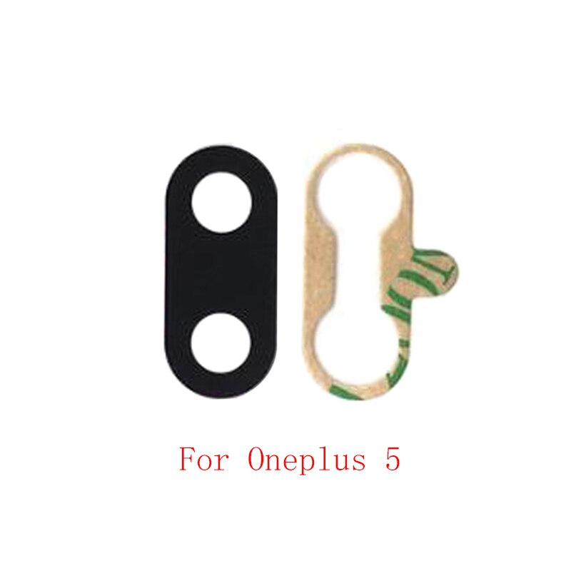 2 stücke Zurück Hinten Kamera Objektiv Glas Für Oneplus 6T 6 5T 5 3T 3 Kamera Glas objektiv Ersatz Reparatur teile: For Oneplus 5