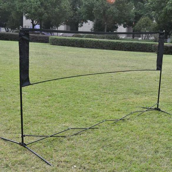 Udendørs badminton tennisnet udskiftning firkantet mesh badminton net 6.1 mx 0.76m træning standard sportsnetnet: Grøn