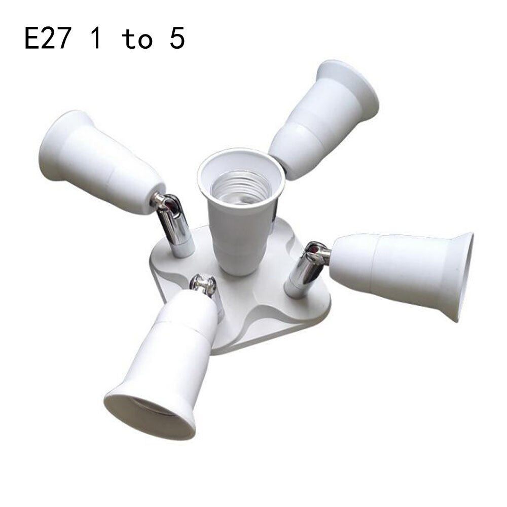 E27 1 tot 3/1 tot 4/1 tot 5 Lamp Holder Bulb Socket Splitter Lampvoet Brandwerende houder Adapter E27 Converter Socket Spllitter: E27 1 to 5