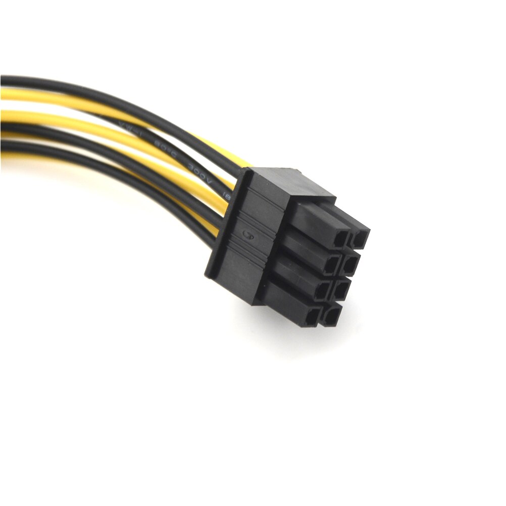 Conectores de Cables ATX EPS de 20cm y 8 pines, extensión de macho a de alimentación hembra, tarjeta gráfica de ordenador, 1 Uds.