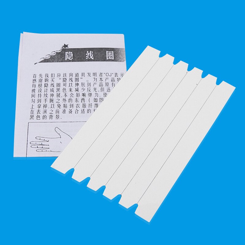 1Pcs Elastic Stretch Invisible Hidden Coil Thread Loops Haunted Magic Trick Float Joke Prank Trick Fun Toy Novelty