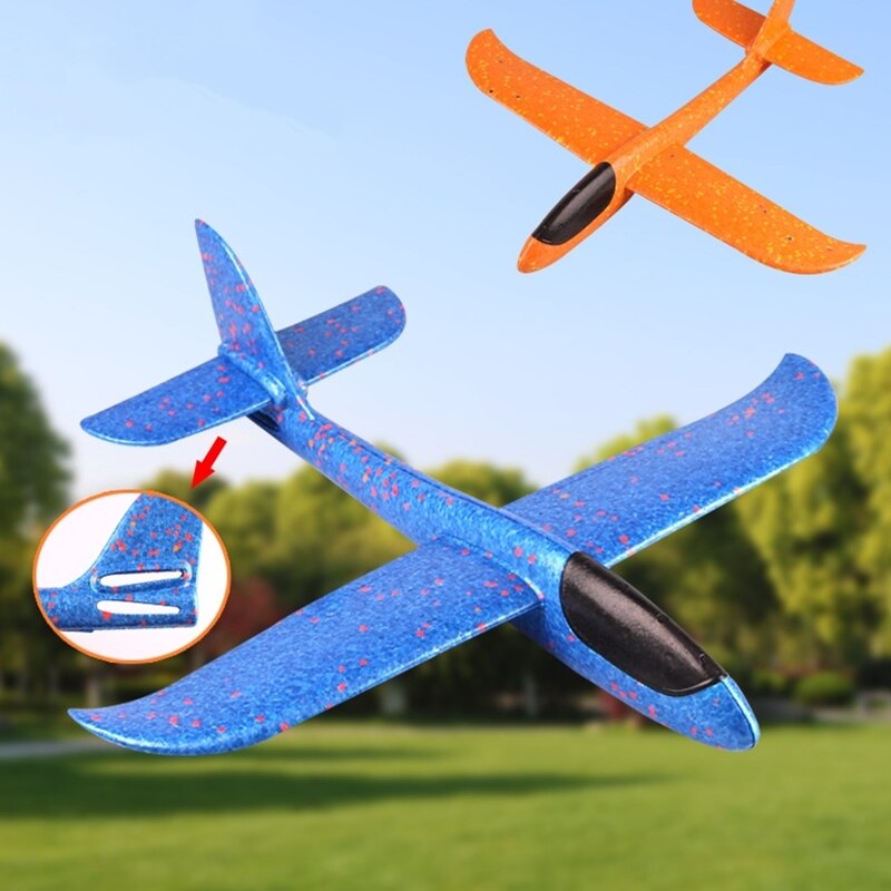 Hand Werfen Fliegen Segelflugzeug Flugzeuge Schaum Flugzeug Spielzeug Kinder Große Schaum Flugzeug 48 CM/38CM Hand Werfen Flugzeug outdoor Spielzeug für Kinder