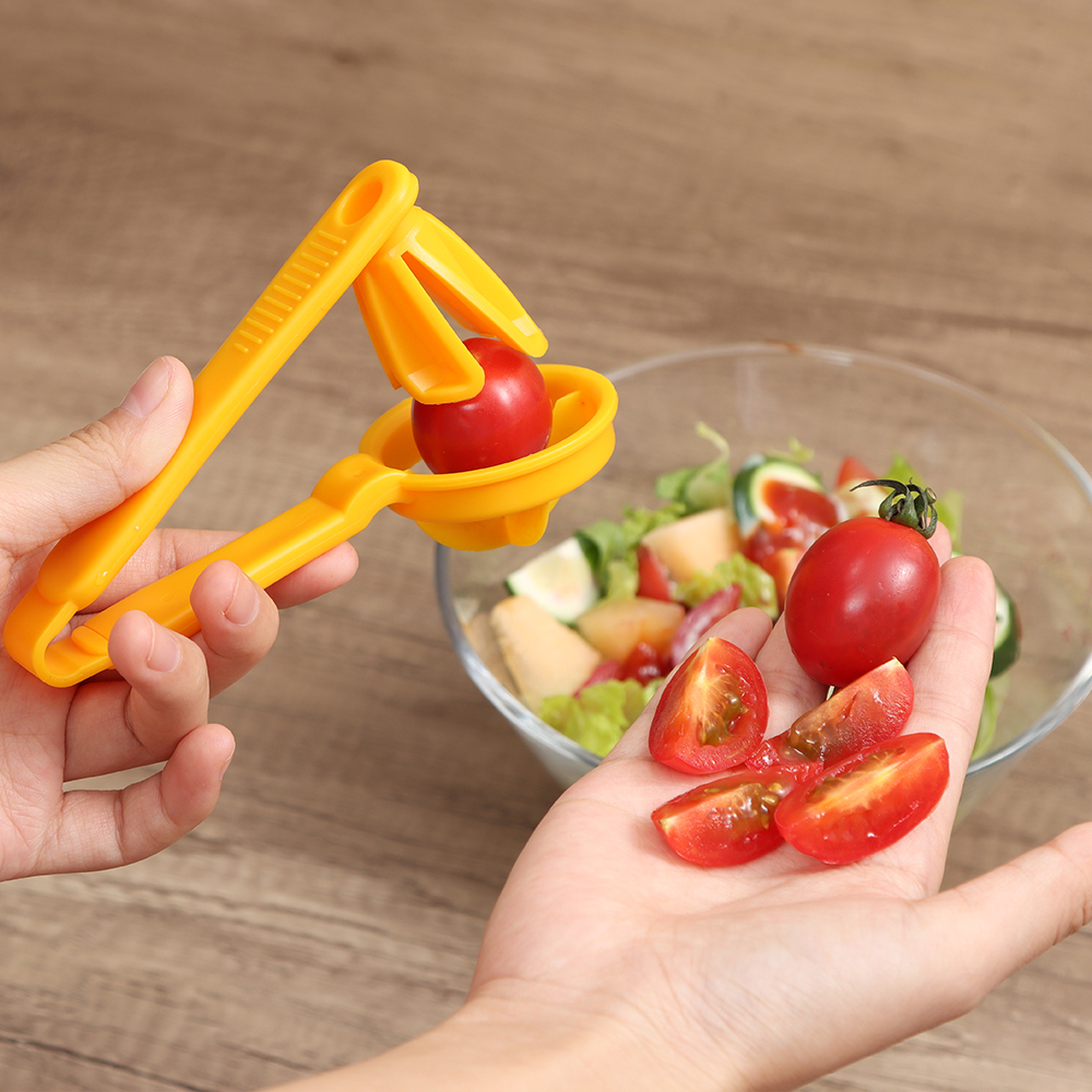Coupe-tomate, outils de raisin, cerise, cuisine, Pizza, séparateur de fruits, artefact, petits accessoires pour tomates, Gadget de coupe manuelle