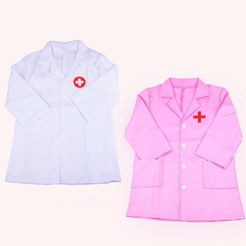 Verpleegster Uniform Halloween Kids Doctor Kostuum Kinderen Kleuterschool Prestaties Cosplay Ziekenhuis Jas Met Cap