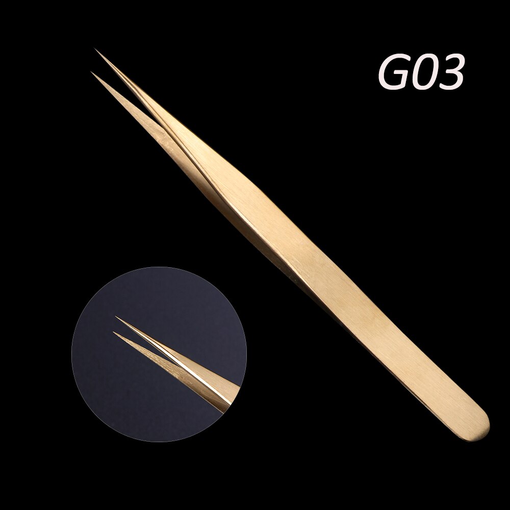 4 rodzaje prostych, zakrzywionych, tęczowych pęustawić robić przedłużania rzęs, makijażu, manicure, precyzyjnego wybierania, profesjonalnej pęsety robić brwi, fbt 1-4: 774-g03