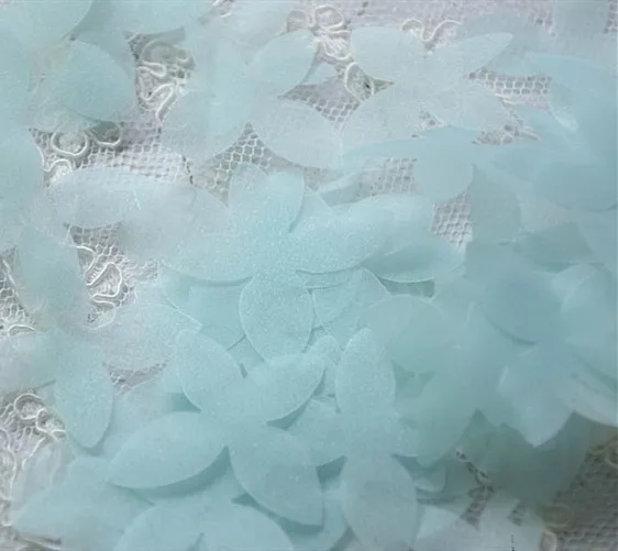 DIY Tule Vlinder Bloem Materiaal, Trouwjurk, Bruids Tiara, Organza Applique Accessoires, Super Fee Zijden Bloem, 100 Stuks: Dull