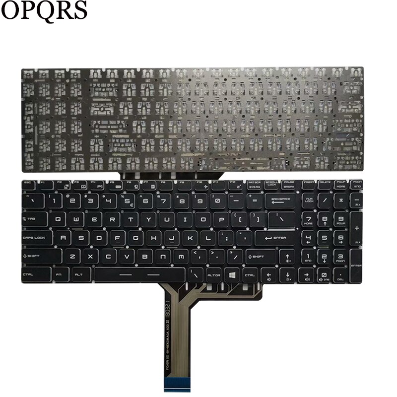 US laptop keyboard For MSI GF75 Thin 8RC 9RD 9RD 9SC 9SE S1N-3EUS215-SA V143422AK1 V143422AS1