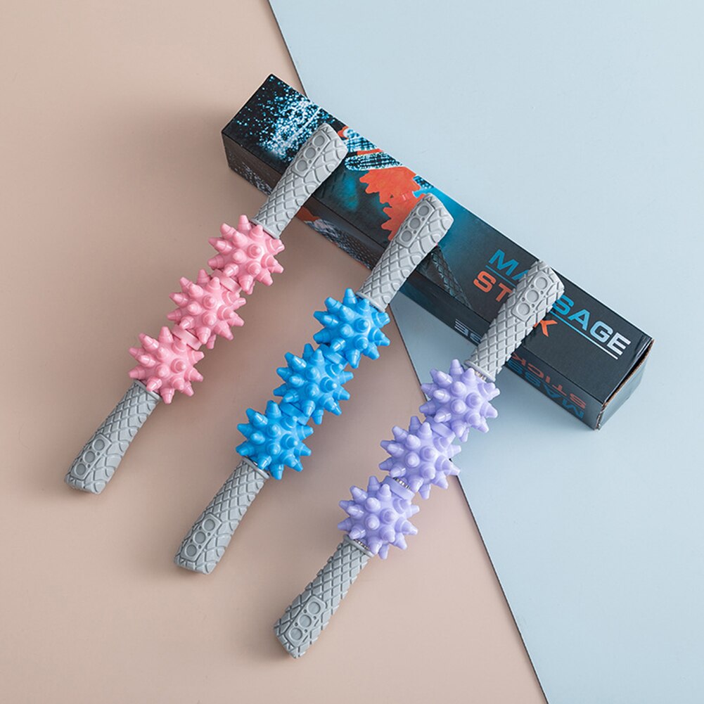 Anti-cellulitis massagestaaf voor nek, schouder, been, arm, stressverlichting, pijn, ontspanningsroller, been, lichaam, afslankende spierroller