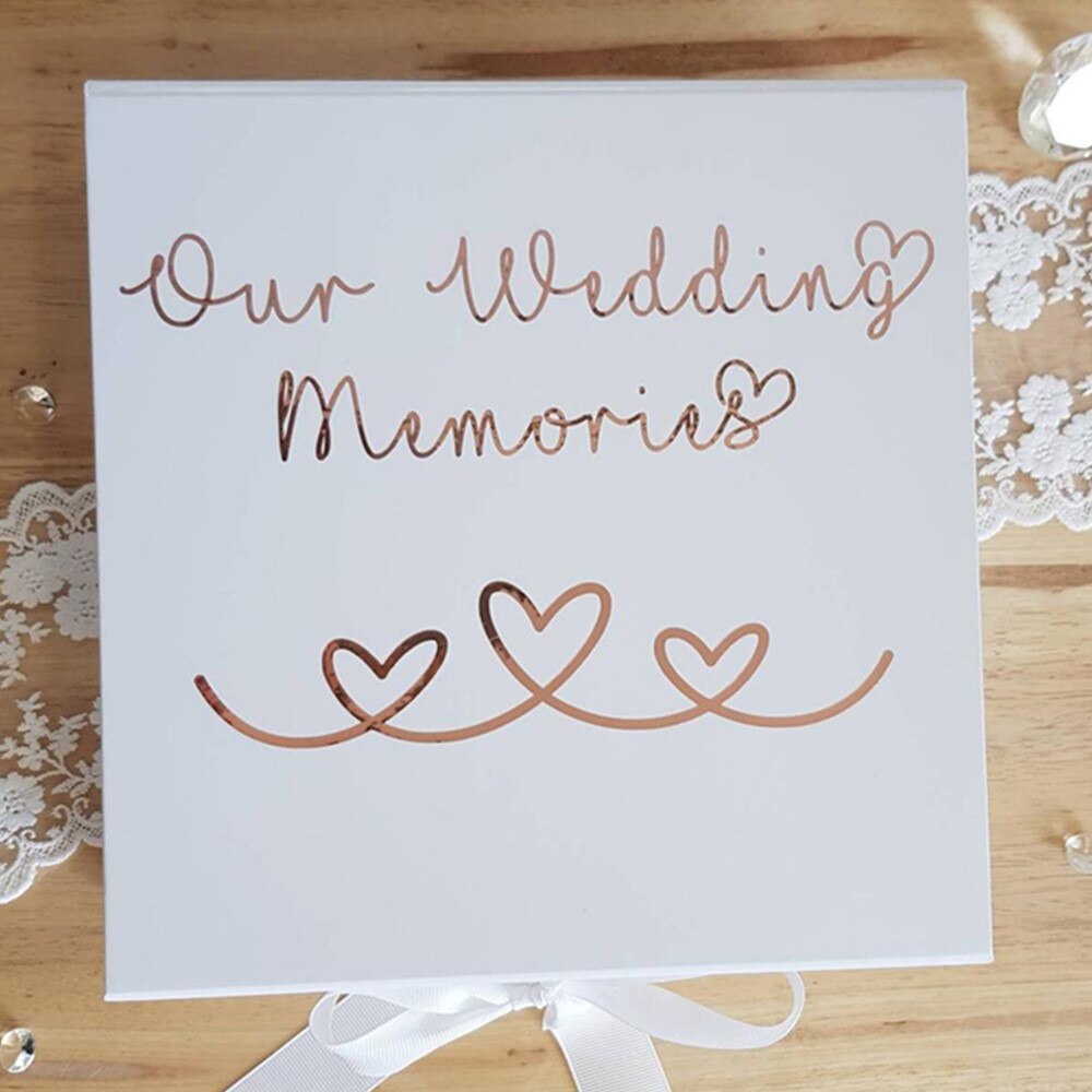 Wedding Memories Keepsake Box Wedding Day Keepsake Box for the Bride and Groom Our Wedding Memories Couples boxes