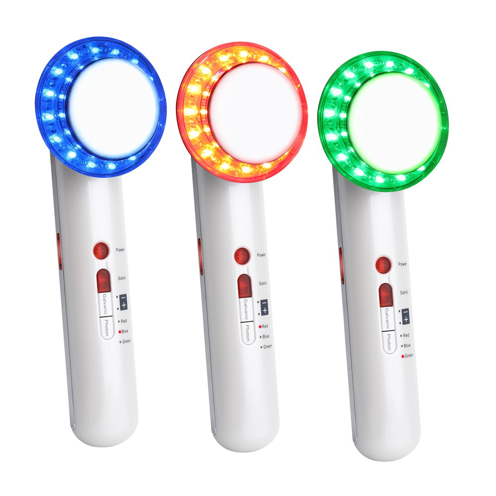 Beauty Star 7 IN 1 Ultrasound Cavitation EMS Body Slimming Massager 3 Color LED Photon Ultrasonic Therapy Anti Cellulite Machine