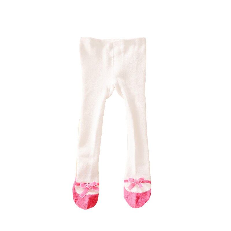 Baby flickor halkskydd strumpbyxor sammet rosett baby flickor tight 0-3 år 3 färg barn strumpbyxor barn flickor strumpbyxor