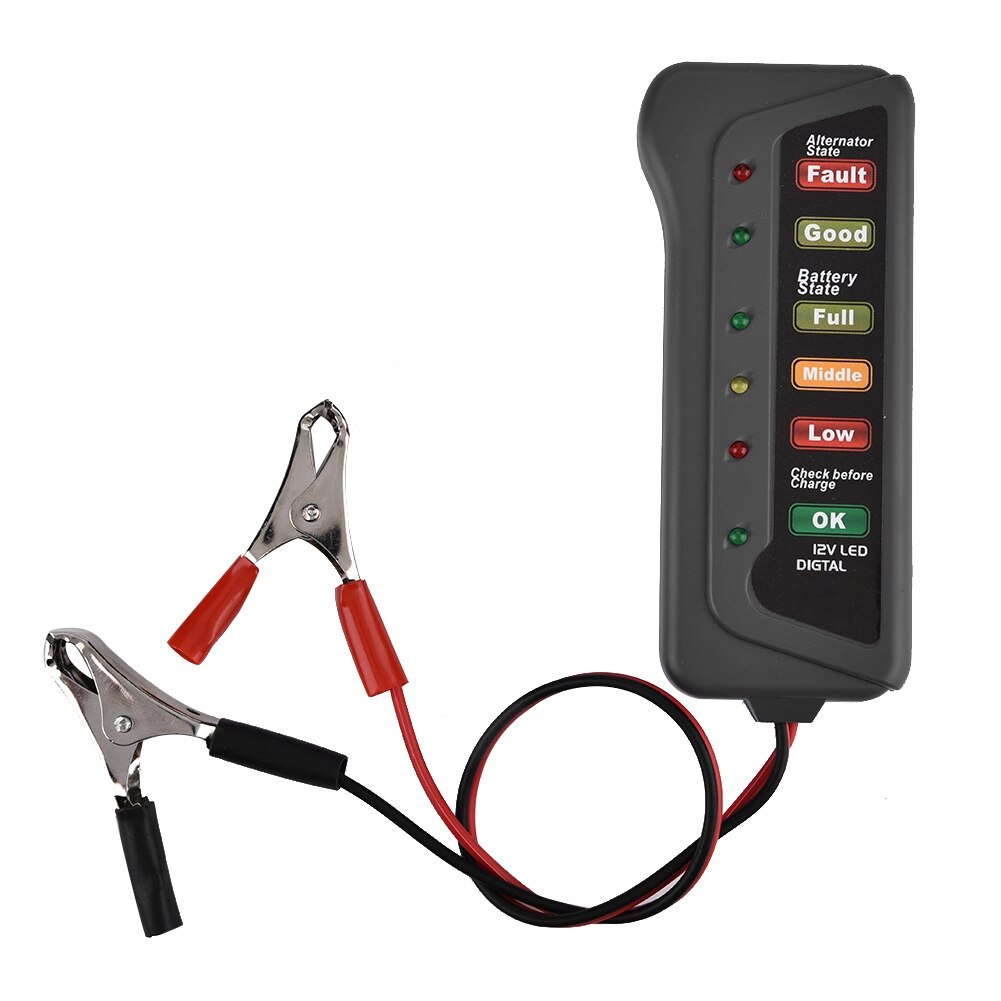 12V Car Motorcycle Battery Load Tester Analyzer Alternator Cranking Check