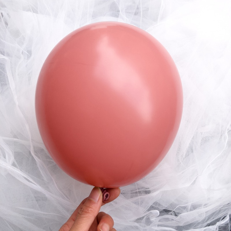 10pcs Retro Dusty Pink Balloons 5/10/12 Inch Matte Balloon Blush Latex Balloons Wedding Baby Shower Birthday Party Decoration