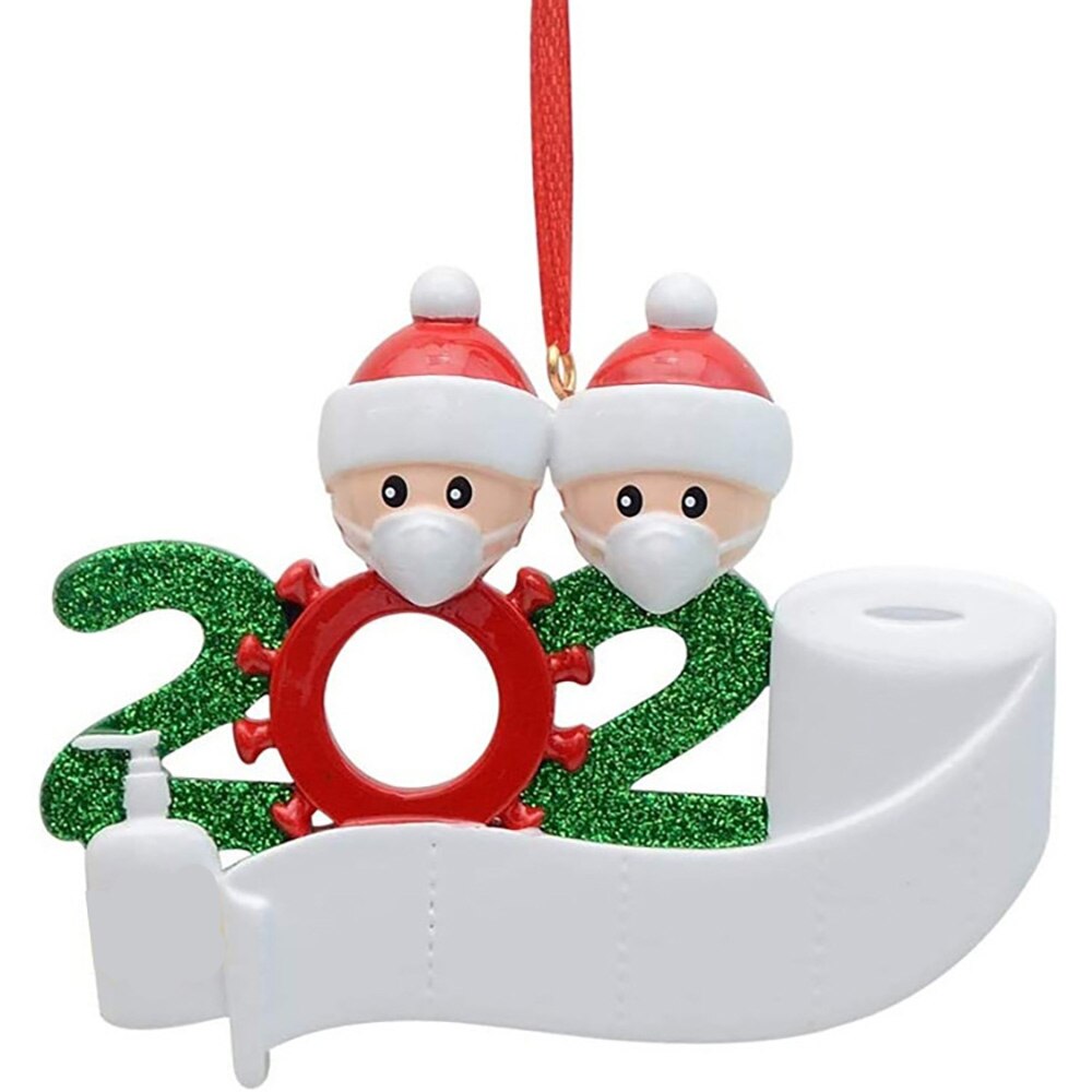 Sødt legetøj julepynt gør det selv navn velsignelser pvc maske snemand juletræ hængende vedhæng sødt julepynt børn: Som vist 4
