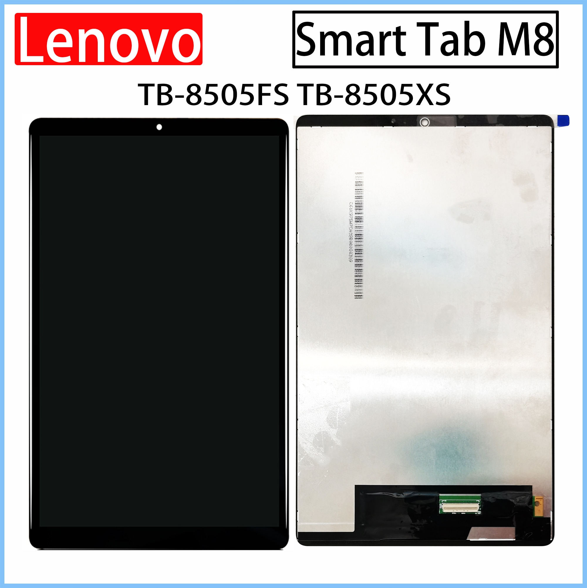 Original 8.0" inch LCD For Lenovo Smart Tab M8 TB-8505FS TB-8505XS LCD Display Touch Screen Digitizer Assembly