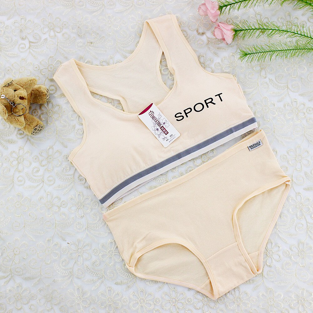Teenager Mädchen Unterwäsche Mädchen Unterwäsche Junges Mädchen Höschen und Bh Set Mädchen Sport Bh Teen Dessous 8-15Years