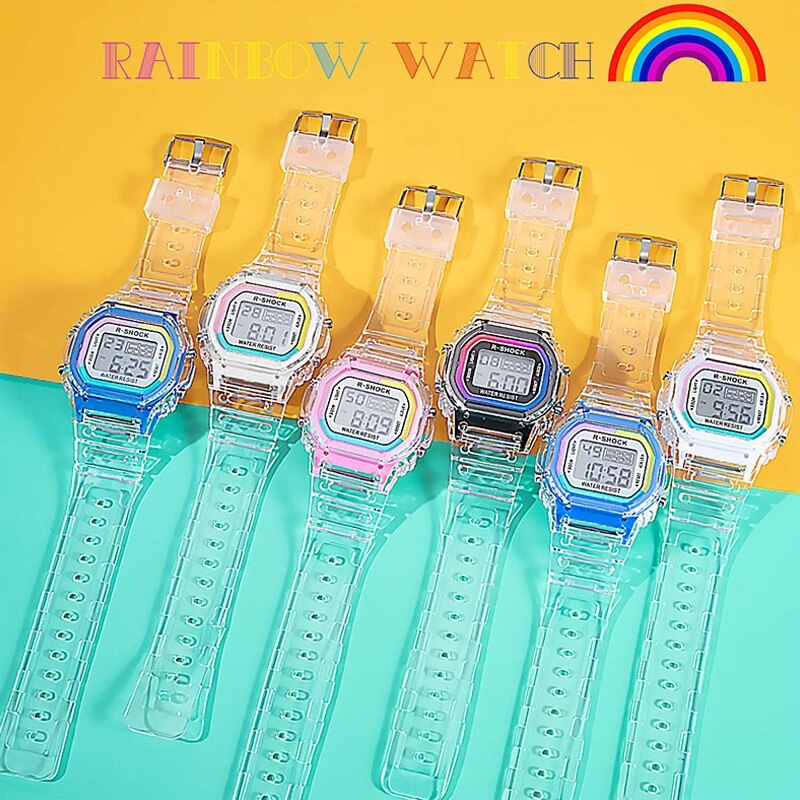 Women Digital Watch Student Sports Watches LED Electronic Wrist Watch Girl Clock Montre Femme