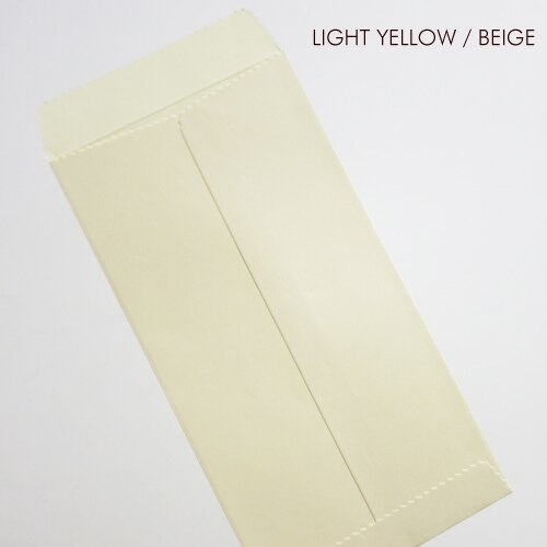 50 pcs 170x85mm (6.6 "x 3.3") couleur papier enveloppe verticale Style chinois enveloppe: Light yellow