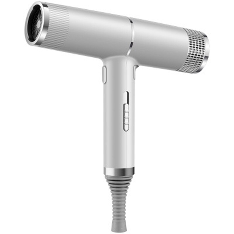 Professionele Haardrogers Licht Weighte Föhn Salon Droger & Cold Wind Negatieve Ionische Haar Stijl Tool: Zilver / UK