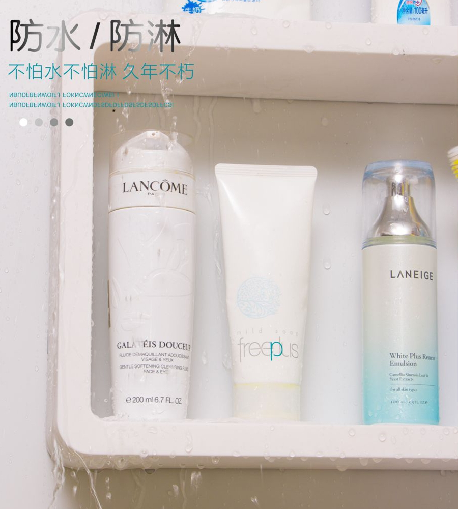 Bathroom Corner Shelf 2 Layer Wall Hanging Vanity Cosmetics Storage Racks Bathroom Organizer Shower Caddy Rack Shampoo Holder