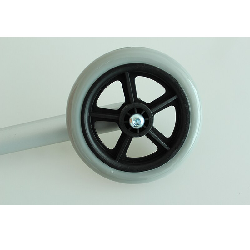 1 par 28.6mm rollator med hjul fotrör diameter 5 tum riktat hjul fotrör bromsrullstol med 3 tum universalhjul