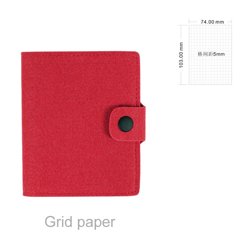 Mini Pocket Notebook Memo Pad Wool felt Note Book Stationery Traveler Journal Stationery To Do List Tear Checklist Note Pad