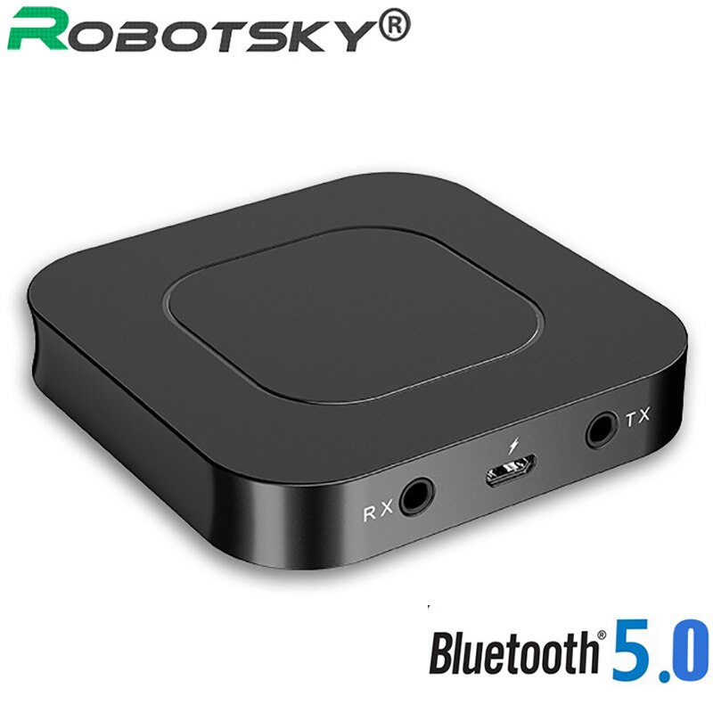 Bluetooth 5,0 Absender Empfänger Audio- Musik Stereo kabellos Adapter USB Adapter 3,5 MM AUX Jack Für Lautsprecher TV Auto PC Computer