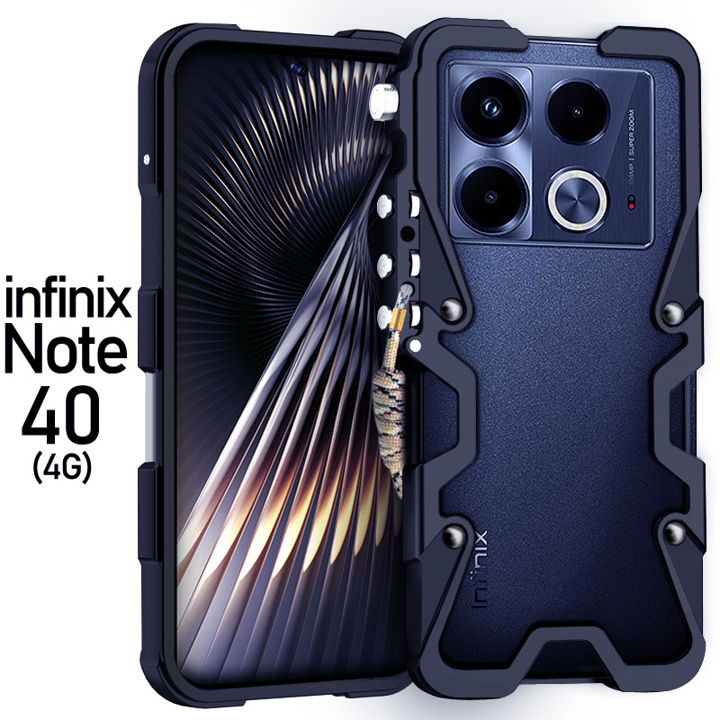 Carcasă metalică pentru infinix  gt 20 gt10 pro, cadru metalic din aluminiu, rezistentă la șocuri, pentru infinix note 30 40 pro zero 30: Roz argintiu