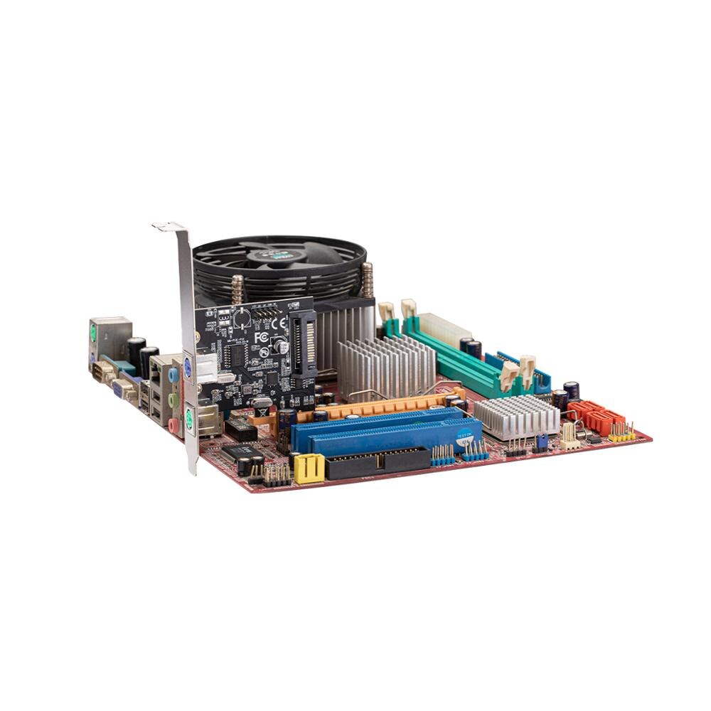 PCI Express 2 Ports PS2 PS/2 for PC Keyboard Mouse Adapter Expansion Card with 4 Pin Power Connector