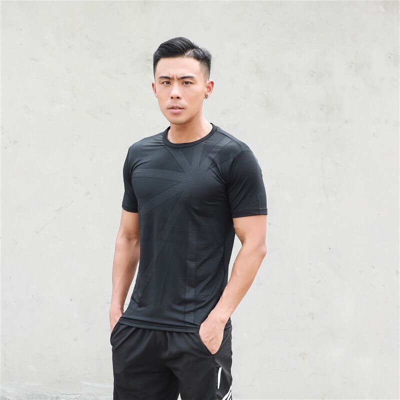 HOWE AO Sports Shirts Men Running T Shirt Training Exericise Breathable Gym Shirt Workout Fitness Sports top