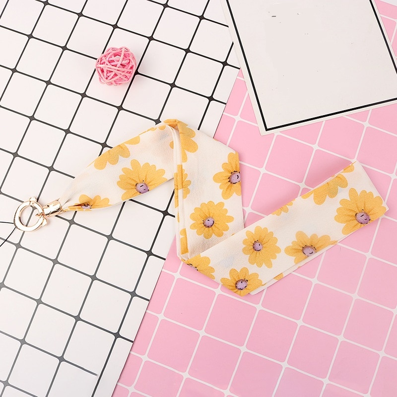 Mobiele, op maat gemaakte zijden lanyard, nekband voor sleutelkaart, telefoonkoord, polsband, handsleutelkoord, ketting, telefoonhouder, touw