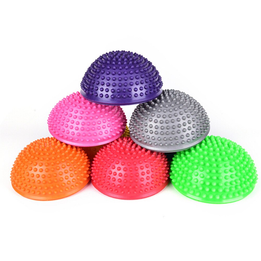 2Stck freundlicher Kindergarten Sensorische Integration Gleichgewicht Ausbildung Spielzeug freundlicher Hemisphäbetreffend Kompatibel treten Stein Durian Massage Ball