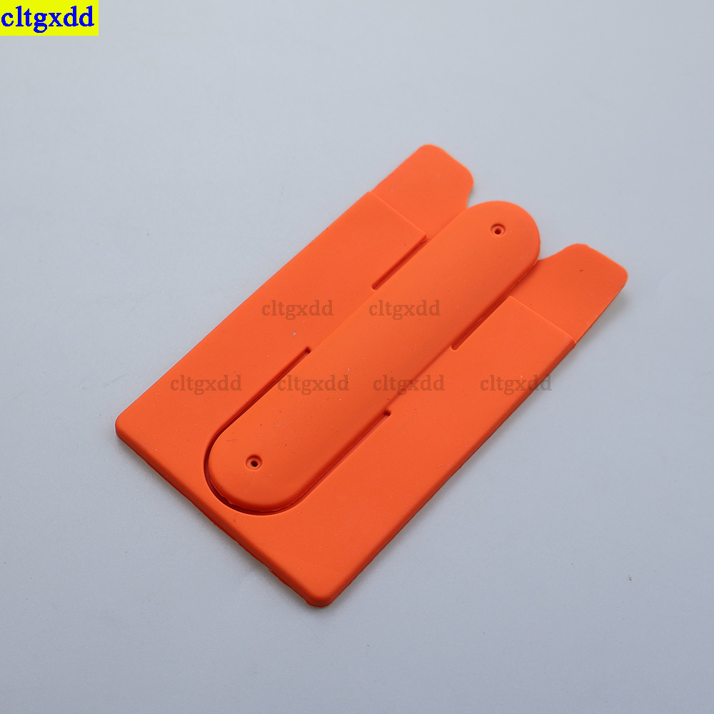 Cltgxdd 1 peça titular do cartão de telefone preguiçoso elástico silicone id do telefone titular do cartão de crédito adesivo universal carteira titular do cartão: Branco