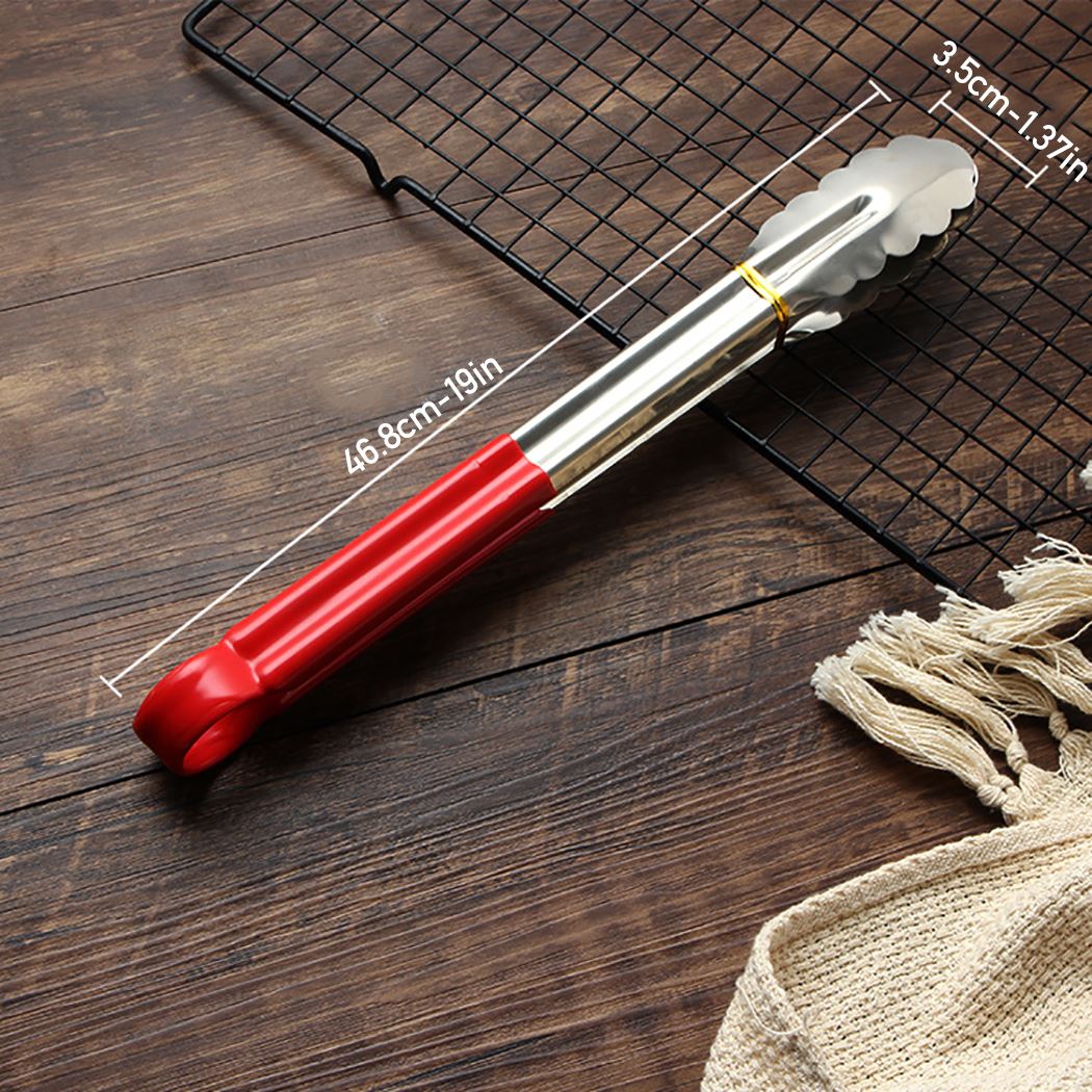 Various sizes Stainless Steel Kitchen Tong Heat Resistant Hollow-Out Barbecue Tongs Food Tong Kitchen Tools BBQ Tool Accessories