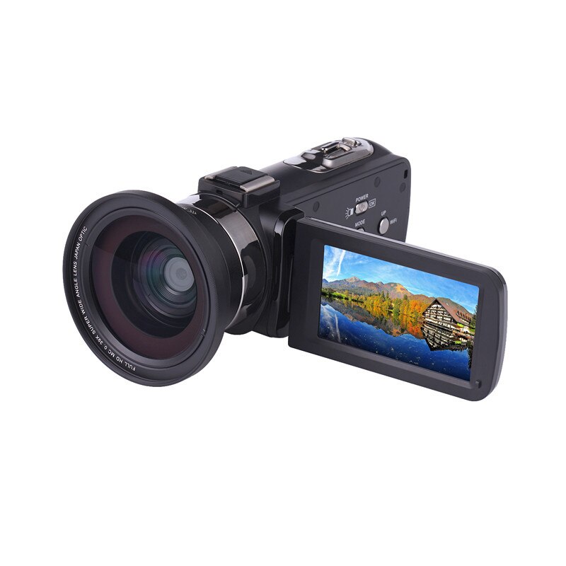 37mm Macro+72mm Wide Angle Camera Lens 0.39X Full HD for 4K Camcorder