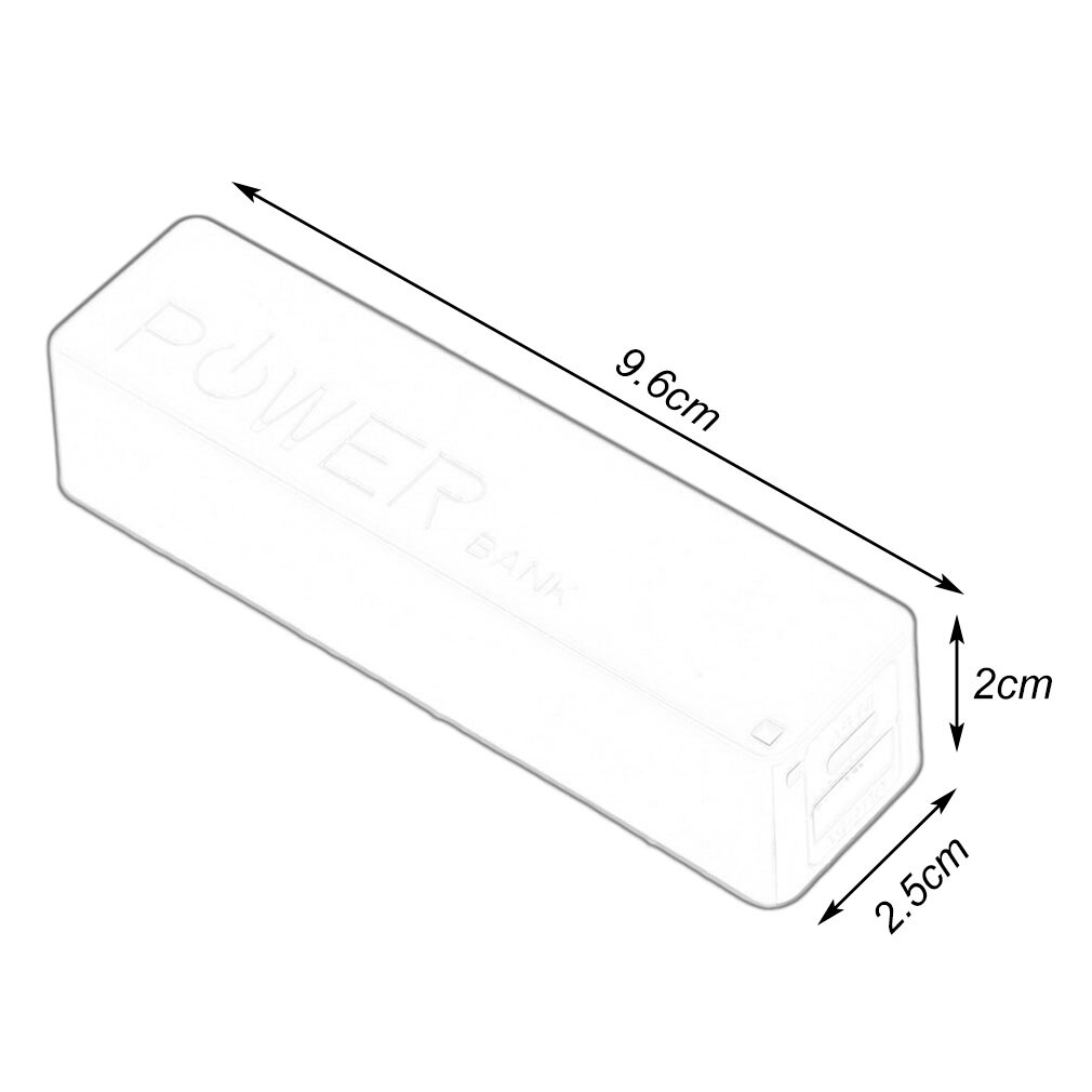 2600mAh Tragbare Größe Keine Batterie Power 1*18650 Batterie Externe Backup Batterie Ladegerät Power Bank Fall Für Smart telefon