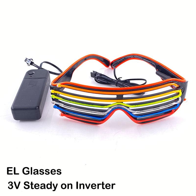 Óculos fluorescentes coloridos para homens e mulheres, óculos luminosos LED, neon eyewear Supplies, adereços de personalidade