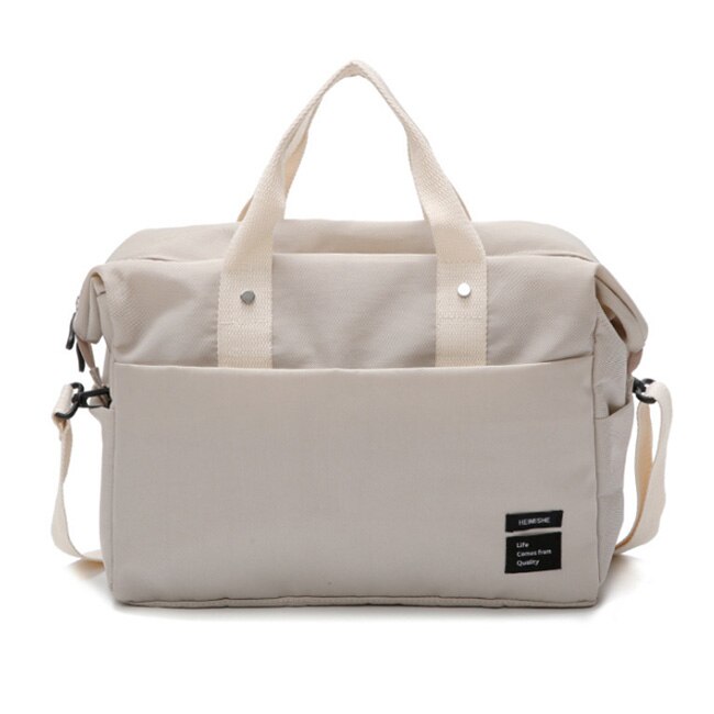 Rejsetaske rejsetasker håndbagage til mænd og kvinder rejse duffle bags totalisator store håndtasker duffel baggage organizer: Beige