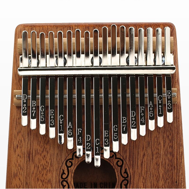 17 clave Piano de pulgar Kalimba de de madera de caoba cuerpo instrumento Musical con libro de Aprendizaje Ajuste martillo Unisex calimba