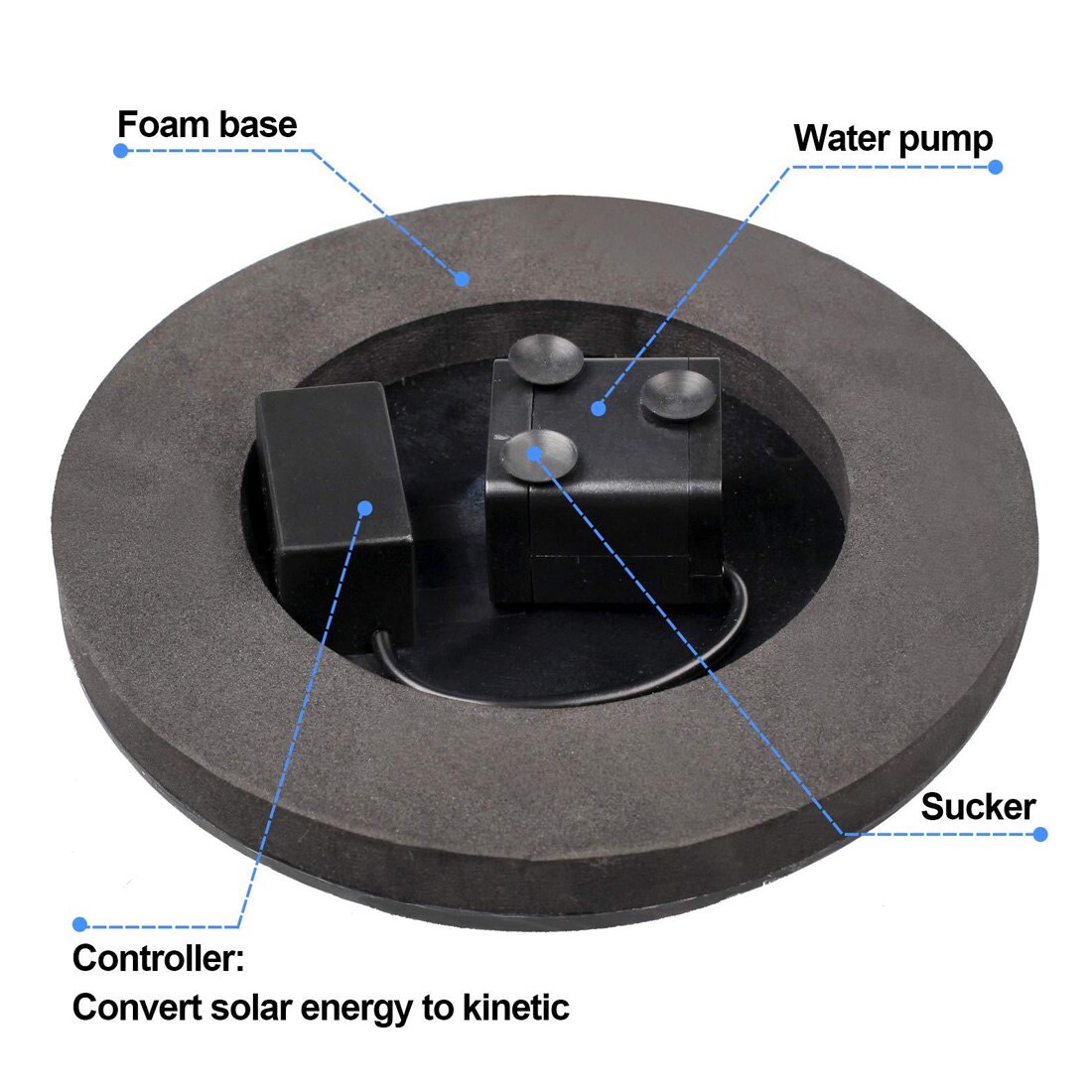 Solar Panel Floating Fountain Garden Decoration Mini Solar Powered Fountain Garden Pool Pond Water Fountain Pump
