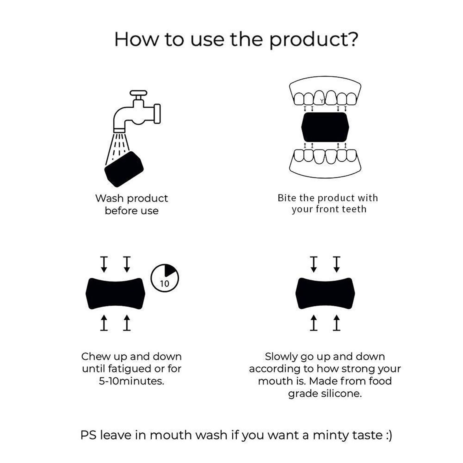 2 Pcs Jaw Exerciser Chin Line Lifting Facial Exerciser Double Chin Reducers jawline shaper double chin remover neck Trainer