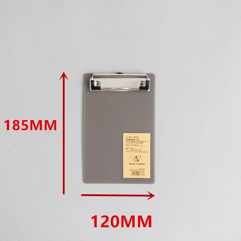 A6 / A5 / A4 clipboard clips Folder Board Menu Paper Clamp Gray Writing Clips Ticket Holder Hanging Cardboard Notepad board: Green